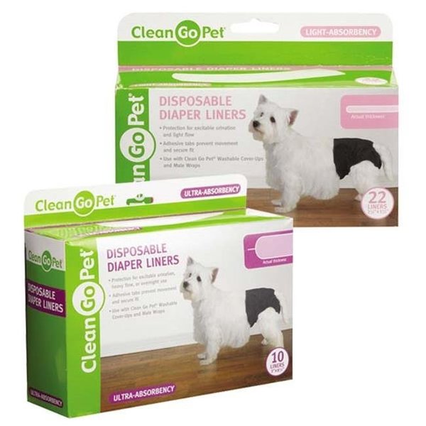 Clean Go Pet Clean Go Pet ZW6115 22 Disposible Diaper Liner 22Pk Lite ZW6115 22